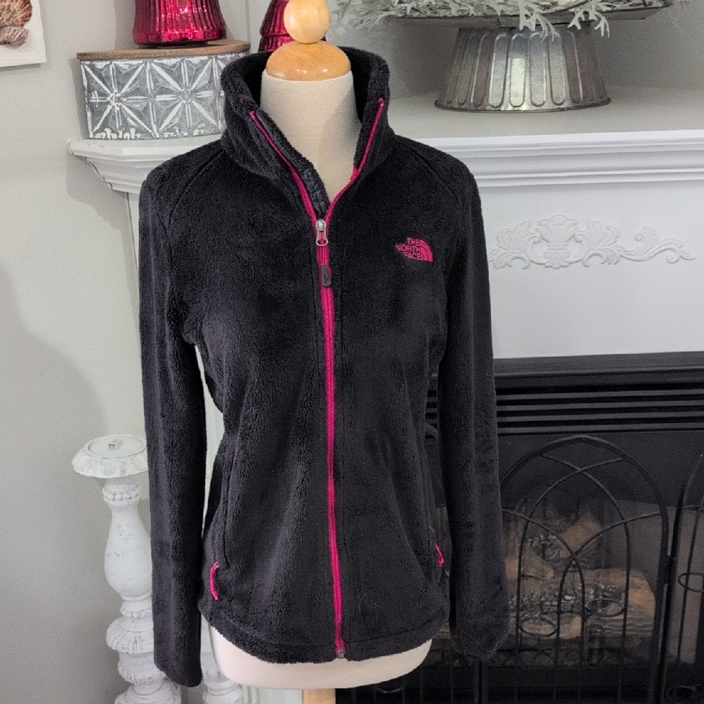The North Face Women's Black Jacket with Pink Accents